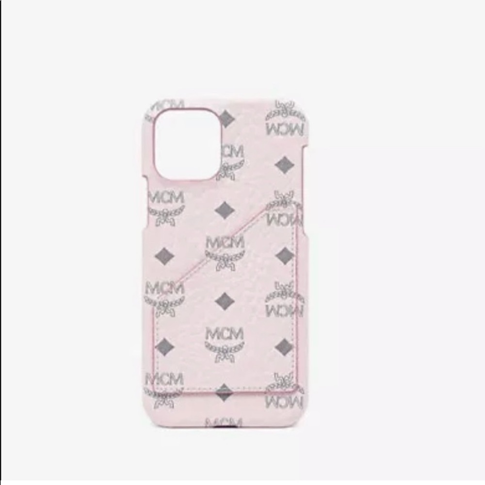 MCM soft pink iPhone pro 11 case.  Perfect for summer! NWT